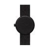 D38 black case black leather strap tube watch leff amsterdam design by piet hein eek back 1