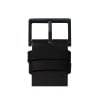 D38 black case black leather strap tube watch leff amsterdam design by piet hein eek detail 1