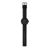 D38 black case black leather strap tube watch leff amsterdam design by piet hein eek total 1