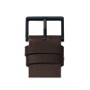D38 black case brown leather strap tube watch leff amsterdam design by piet hein eek detail 1