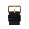 D38 brass case black leather strap tube watch leff amsterdam design by piet hein eek detail 1