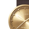 D38 brass case brown leather strap tube watch leff amsterdam design by piet hein eek zoom