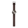 D38 steel case brown leather strap tube watch leff amsterdam design by piet hein eek total 1