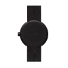 D42 black case black leather strap tube watch leff amsterdam design by piet hein eek back 1