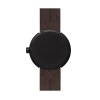 D42 black case brown leather strap tube watch leff amsterdam design by piet hein eek back 1 1