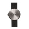 D42 steel case black leather strap tube watch leff amsterdam design by piet hein eek back 1
