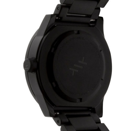 S38 black tube watch leff amsterdam design by piet hein eek back